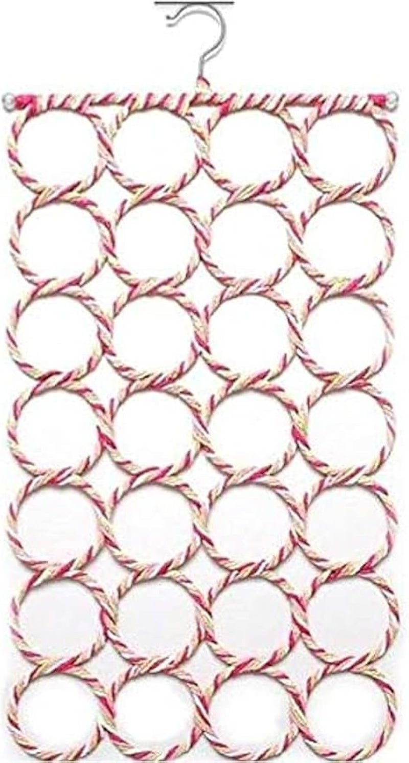 Round Hanger Organizer for Scarves and Accessories, 28 Rings Multicolor for Closet - Image 2