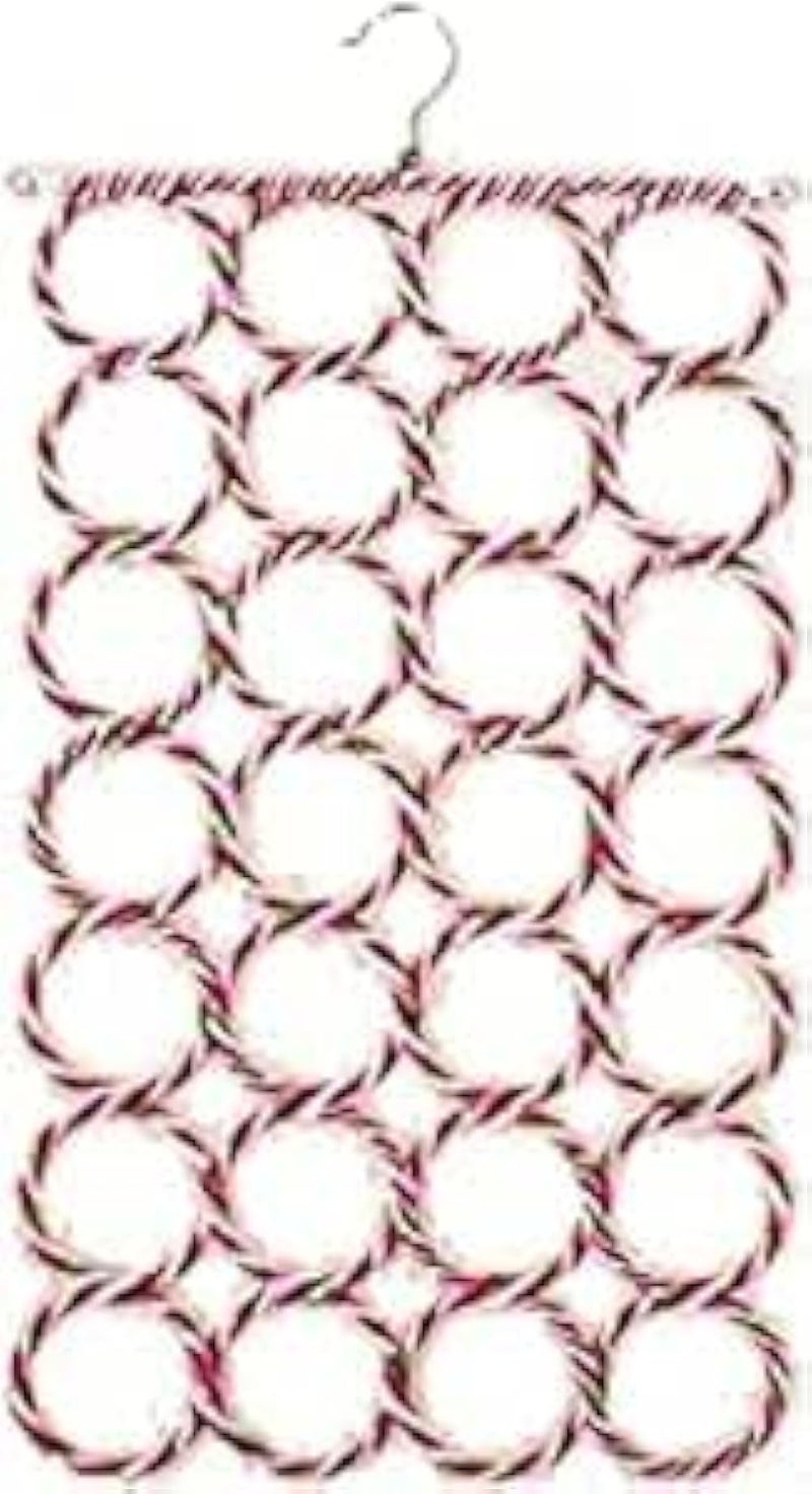 Round Hanger Organizer for Scarves and Accessories, 28 Rings Multicolor for Closet - Image 1