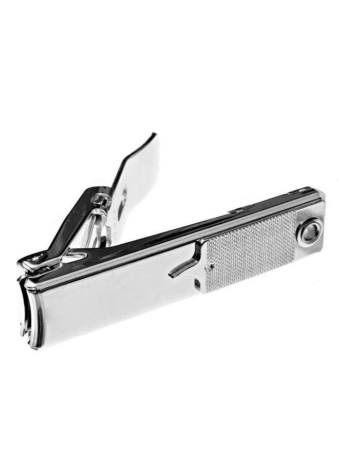 Generic - Ultra Clip Sharp Nomess Fingernail And Toenail Wide Jaw Nail Clippers That Catch Your Clippings For Men And Women Silver - Image 1