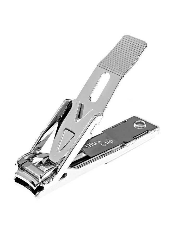 Generic - Ultra Clip Sharp Nomess Fingernail And Toenail Wide Jaw Nail Clippers That Catch Your Clippings For Men And Women Silver - Image 1