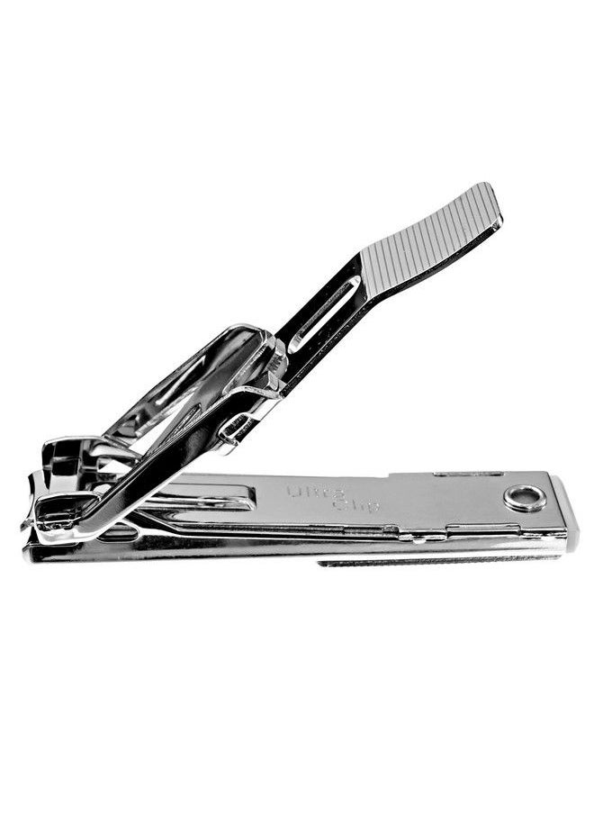 Generic - Ultra Clip Sharp Nomess Fingernail And Toenail Wide Jaw Nail Clippers That Catch Your Clippings For Men And Women Silver - Image 1