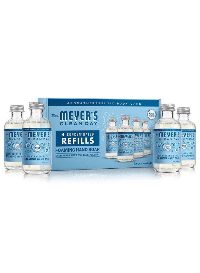 Mrs. Meyer's Clean Day Foaming Hand Soap Concentrated Refills 4 Concentrated Refills (2 Fl. Oz Each) Rain Water Scent Makes 40 Fl. Oz. Of Foaming Soap Total - Image 1