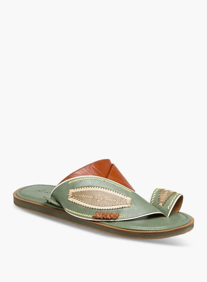 الواحة صنادل عربية جلدية رجالية مجموعة رمضان