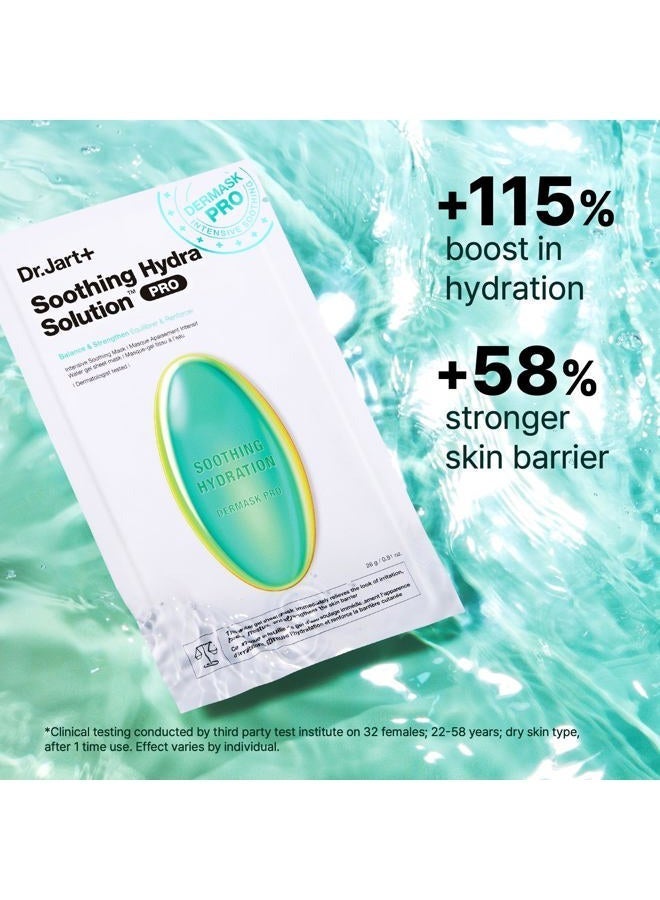 Dr.Jart+ قناع الوجه الكوري ديرماسك هيدرا سلوشن المهدئ للبشرة المتهيجة بشكل واضح | قناع ورقي | العناية بالبشرة الكورية | حجم السفر، 1 عبوة - Image 4