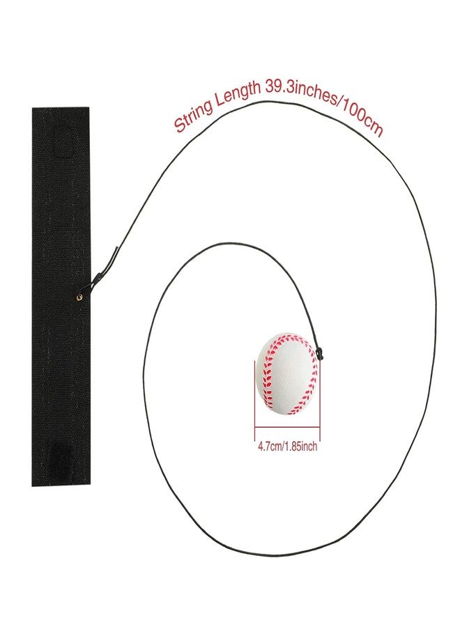 FEXXA Wrist Return Ball Wrist Band Ball Rubber Rebound Sports Bouncy Basketball Baseball Soccer Ball Wristband Toys for Wrist Exercise Sports and Children or Adults (1.85 Inch) (10-Quantity) - Image 5