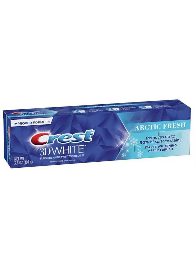 كرست معجون أسنان 3D White Arctic Fresh Whitening، 3.8 أونصة (107 جرام) - عبوة من 3 قطع - Image 3
