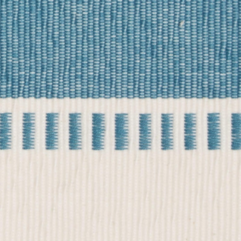DII Dobby Stripe Woven Table Runner, 13x72 (13x77.5, Fringe Included), Storm Blue - Image 3