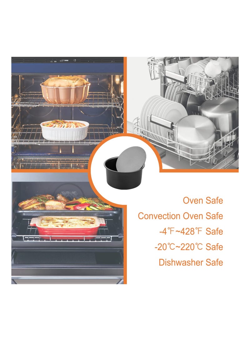 Round Cake Pan Nonstick 8 Inch with Removable Loose Bottom Chiffon Bakeware - Image 4