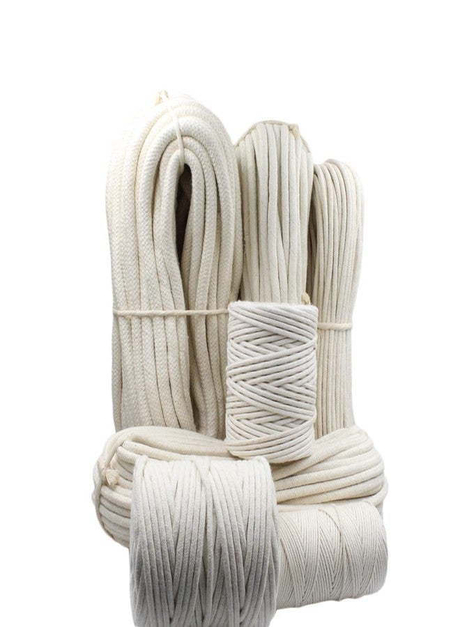 BOBBINY | Premium Cotton Like Tight Rope Braided Cord Twine String for DIY Craft - Versatile, Durable, Eco-Friendly | Off White | 2 mm, 25 Meter - Image 4