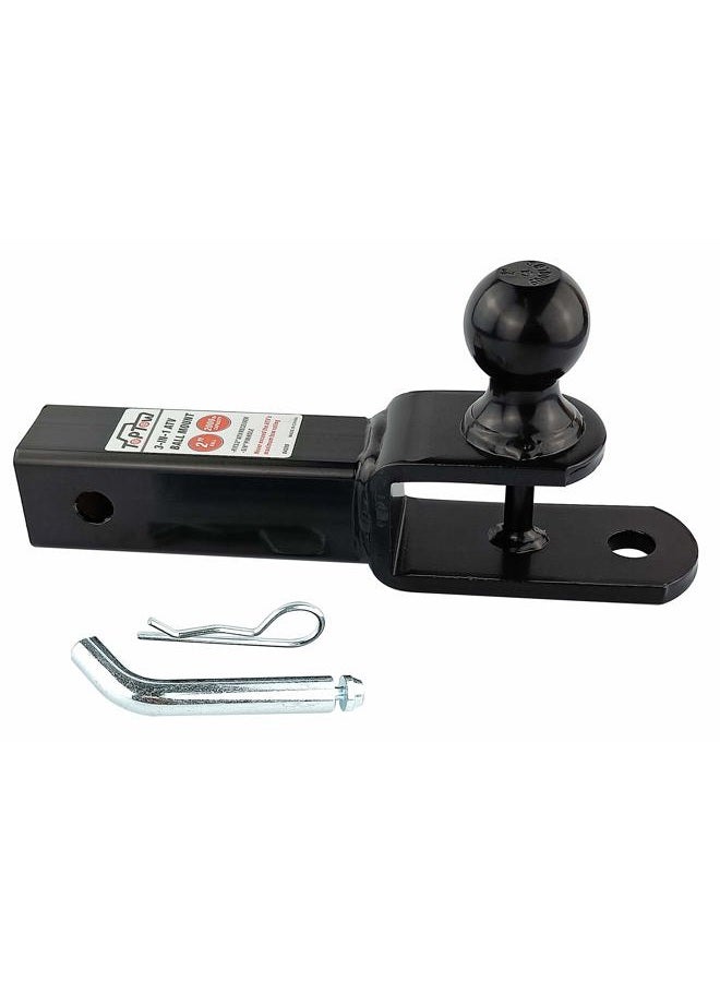 TOPTOW ATV/UTV Trailer Hitch Towing Ball Mounts, 2-Inch Ball, Clevis Pin, Fits 2-Inch Receiver - Image 4