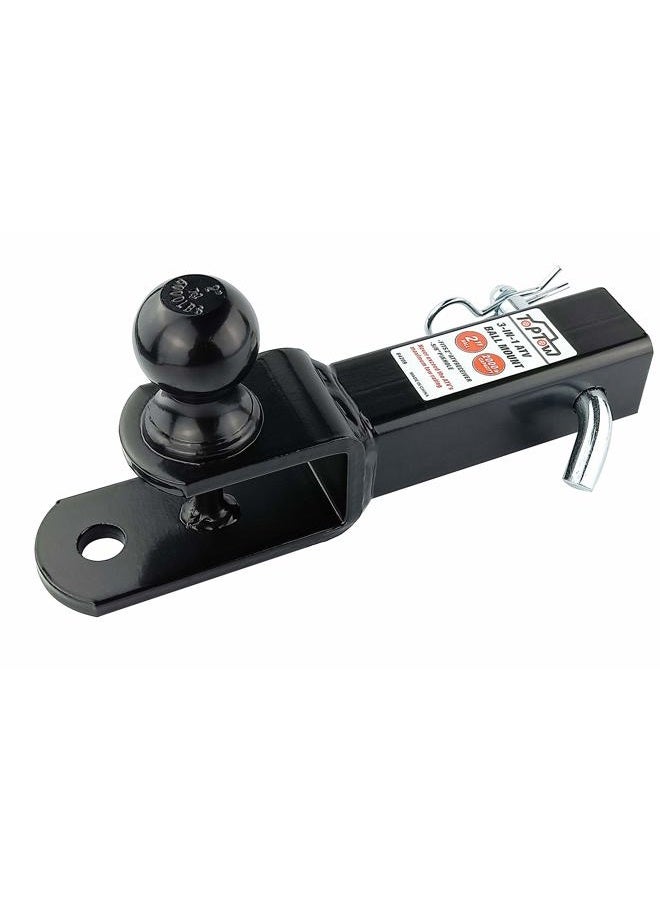 TOPTOW ATV/UTV Trailer Hitch Towing Ball Mounts, 2-Inch Ball, Clevis Pin, Fits 2-Inch Receiver - Image 2