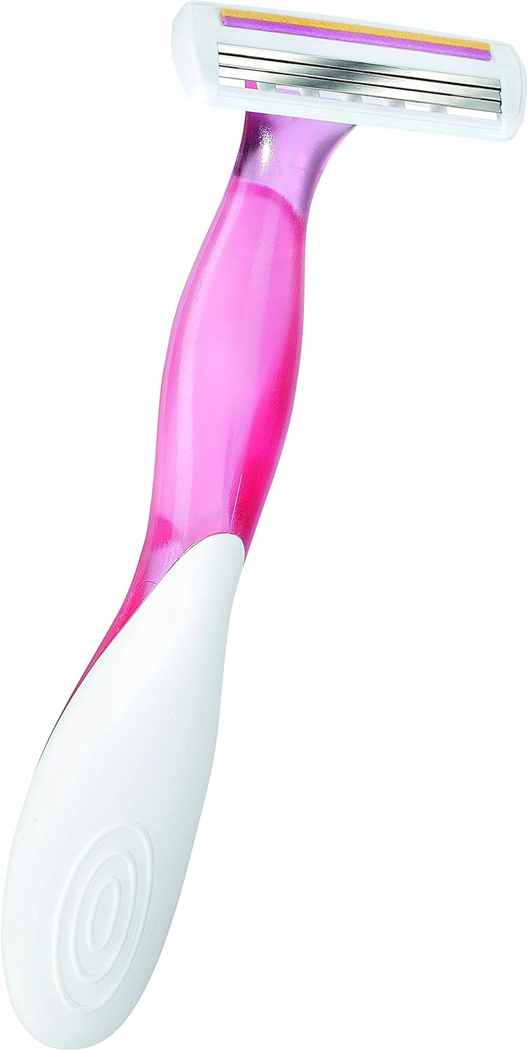 BIC Miss Soleil Colour Collection 3Blade Razors for Women with Easy Grip Handle and Lubricating Strips Pack of 8 - Image 3