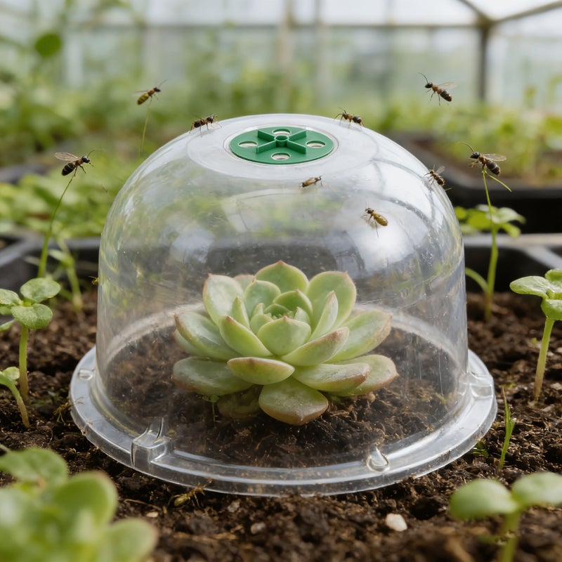 7pcs White Transparent Golden Bell Reusable Round Plant Protector Covers Anti Bird Anti Snail Breathable Gardening Covers For Vegetables Seedlings Flowers And Low Plants - Image 4
