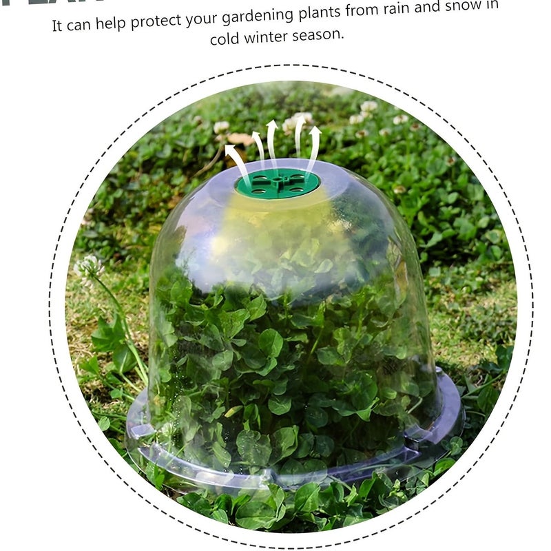 7pcs White Transparent Golden Bell Reusable Round Plant Protector Covers Anti Bird Anti Snail Breathable Gardening Covers For Vegetables Seedlings Flowers And Low Plants - Image 5