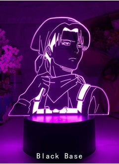 althiqahkey Anime 3D LED Lamp Manga 3D Night Light Anime Figures W/Anime EID Gifts Anime Birthday Gifts RGB 16 Colors W/Remote Control  - Image 1