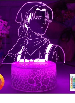 althiqahkey Anime 3D LED Lamp Manga 3D Night Light Anime Figures W/Anime EID Gifts Anime Birthday Gifts RGB 16 Colors W/Remote Control  - Image 2