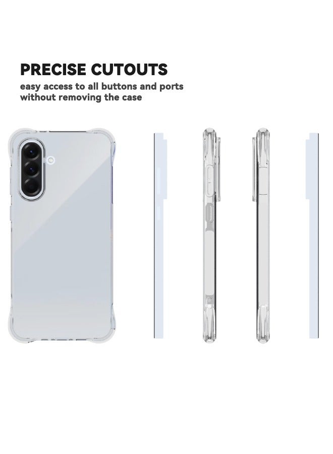 Samsung Galaxy A56 5G Case, Designed for Galaxy A56 with Four Corner Anti-Fall Airbags, Slim Flexible TPU Rubber Soft Silicone Anti Slip Case Cover Fit for Samsung A56 5G 6.7 inch, Clear  - Image 4