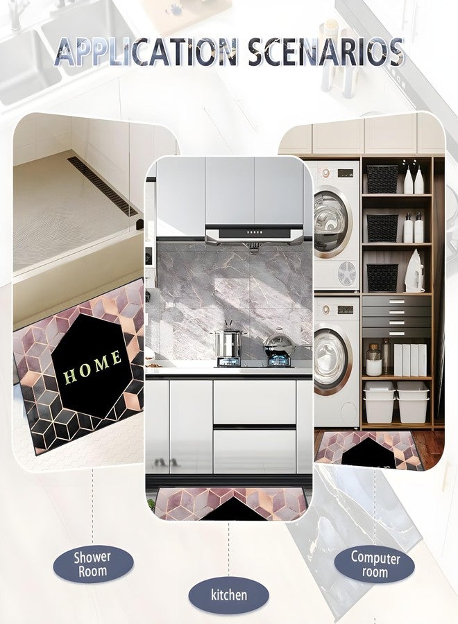 SKYTONE Kitchen Mat 2 Pcs, Waterproof Memory Foam Kitchen Rugs, Standing Desk Mat Floor Mats, Floor Cushioned Kitchen Rugs and Mats Waterproof Comfort Standing Mat,Sink (Fresh Home) - Image 4