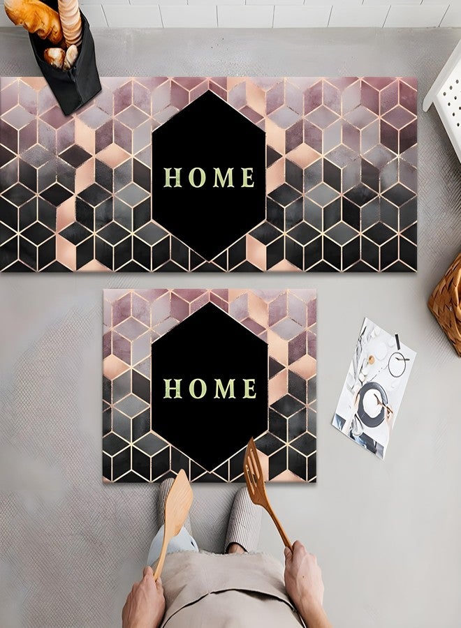 SKYTONE Kitchen Mat 2 Pcs, Waterproof Memory Foam Kitchen Rugs, Standing Desk Mat Floor Mats, Floor Cushioned Kitchen Rugs and Mats Waterproof Comfort Standing Mat,Sink (Fresh Home) - Image 2