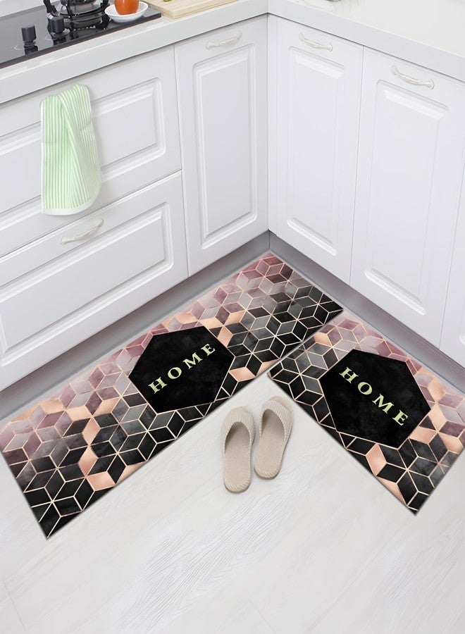 SKYTONE Kitchen Mat 2 Pcs, Waterproof Memory Foam Kitchen Rugs, Standing Desk Mat Floor Mats, Floor Cushioned Kitchen Rugs and Mats Waterproof Comfort Standing Mat,Sink (Fresh Home) - Image 1