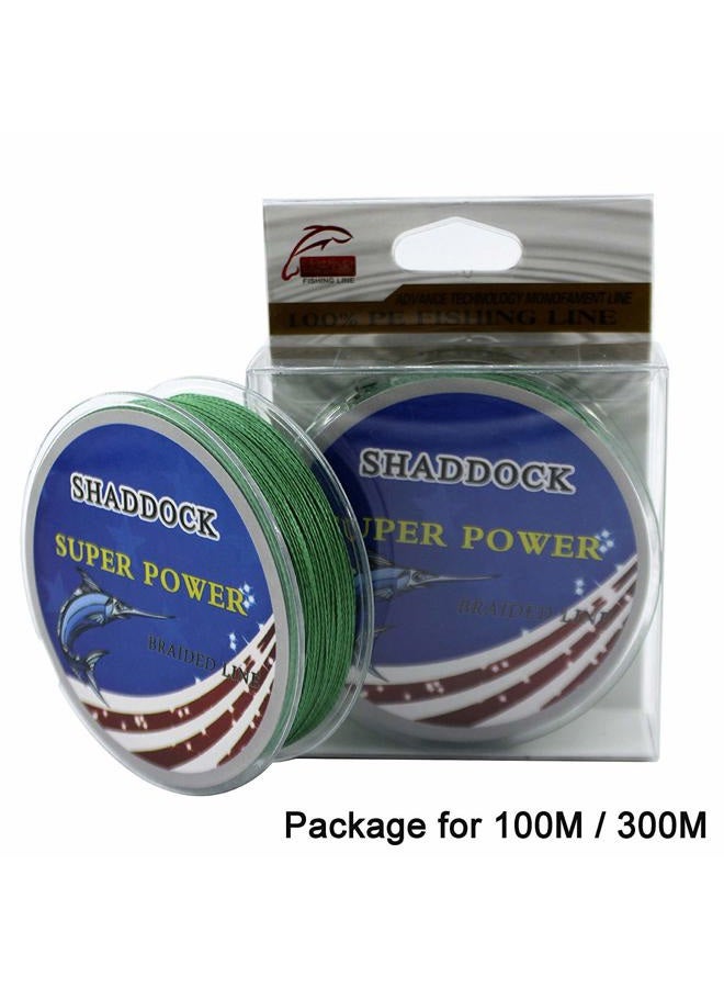 Shaddock Fishing Super Strong Braided Line - 4 Strands Multifilament Pe Line - Abrasion Resistant Braided Lines – Incredible Super Power line 10LB-133LB, 110 Yards-1100 Yards - Image 4