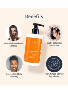 ARATA Arata Conditioner Nourishing For healthy & Smooth Hair 300 Ml  - Image 3