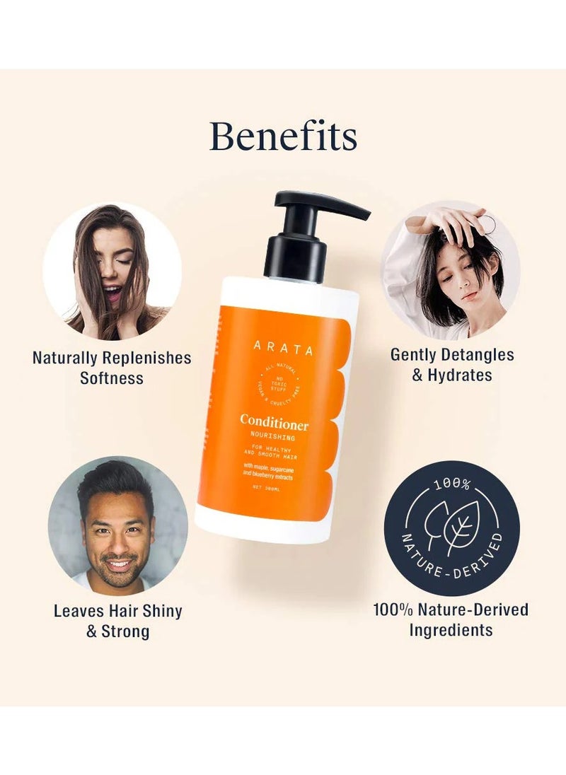 ARATA - Arata Conditioner Nourishing For healthy & Smooth Hair 300 Ml - Image 1