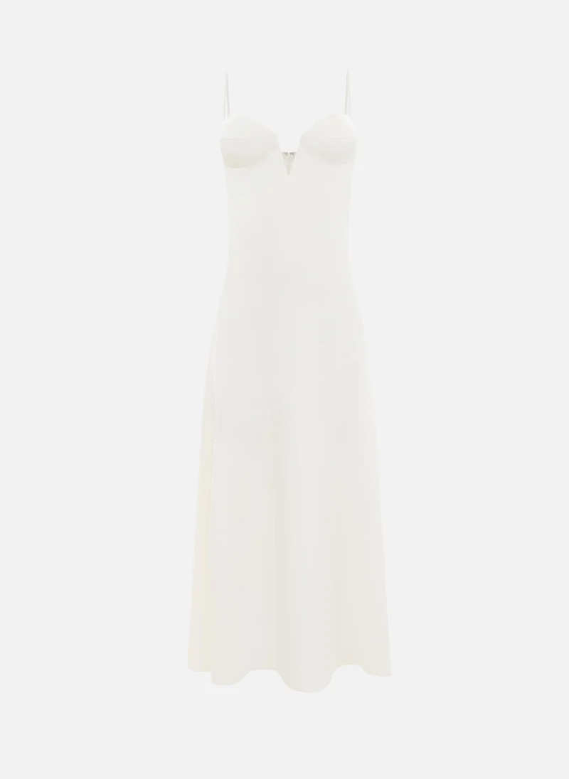 Lichi  Strapless maxi dress with a deep neckline for Women | Best Price UAE