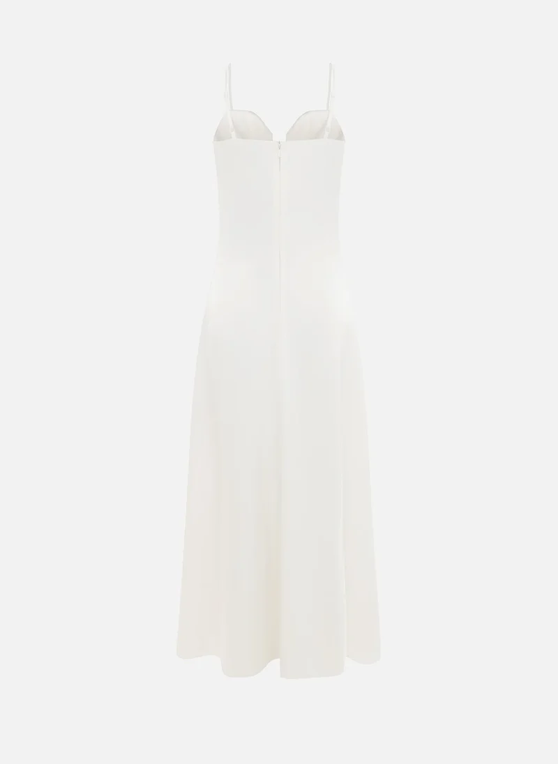 Lichi  Strapless maxi dress with a deep neckline for Women | Best Price UAE