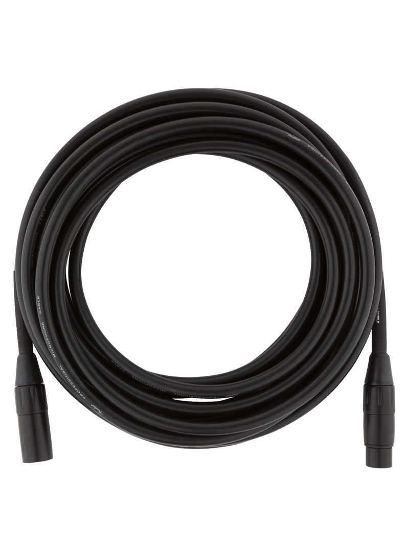 Fender Professional Series Microphone Cable 25 Black 0990820015 - Image 1