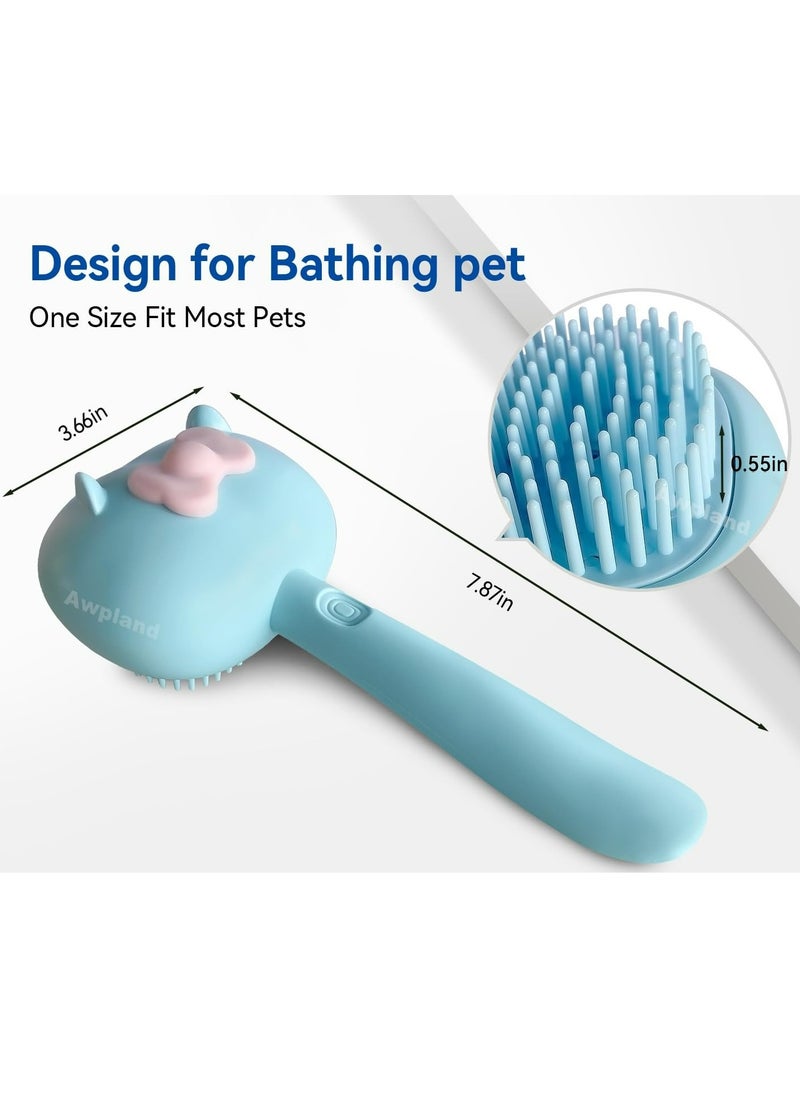 Generic 1Pc，Pet Bath Brush with Handle, Shampoo Dispenser Brush Cat Shower Brush for Bathing, Deep Cleaning Cat Grooming Supplies for Short and Long Hair Dogs and Cats  - Image 4