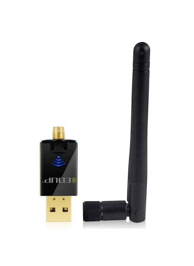 EDUP EP-DB1607 600Mbps 2.4GHz & 5GHz Dual Band Wireless Wifi USB 2.0 Ethernet Adapter Network Card