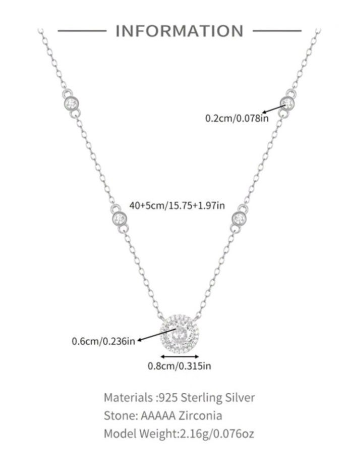Jewelry For Life - Pure 925 Sterling Silver Necklace For Women - Image 1