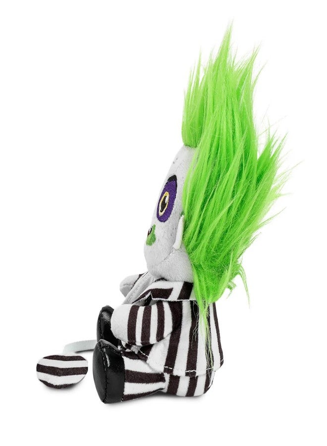 Kidrobot Beetlejuice Officially Licensed Movie Collectible Plush Stuffie - 7.5" Phunny Plush, Beetlejuice (1988) in Striped Suit Shoulder - Image 3