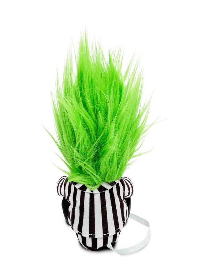 Kidrobot Beetlejuice Officially Licensed Movie Collectible Plush Stuffie - 7.5" Phunny Plush, Beetlejuice (1988) in Striped Suit Shoulder - Image 4