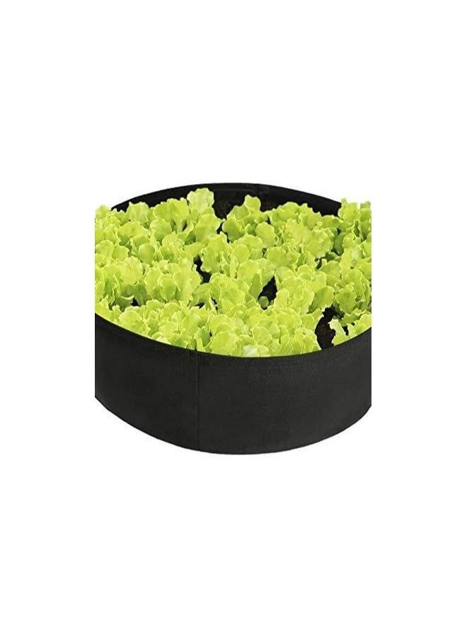 حقيبة زراعة مدورة مع مقبض، حقيبة زراعة لأسرة الحدائق، لزراعة البطاطس والطماطم (127 سم * 30 سم) - Image 3