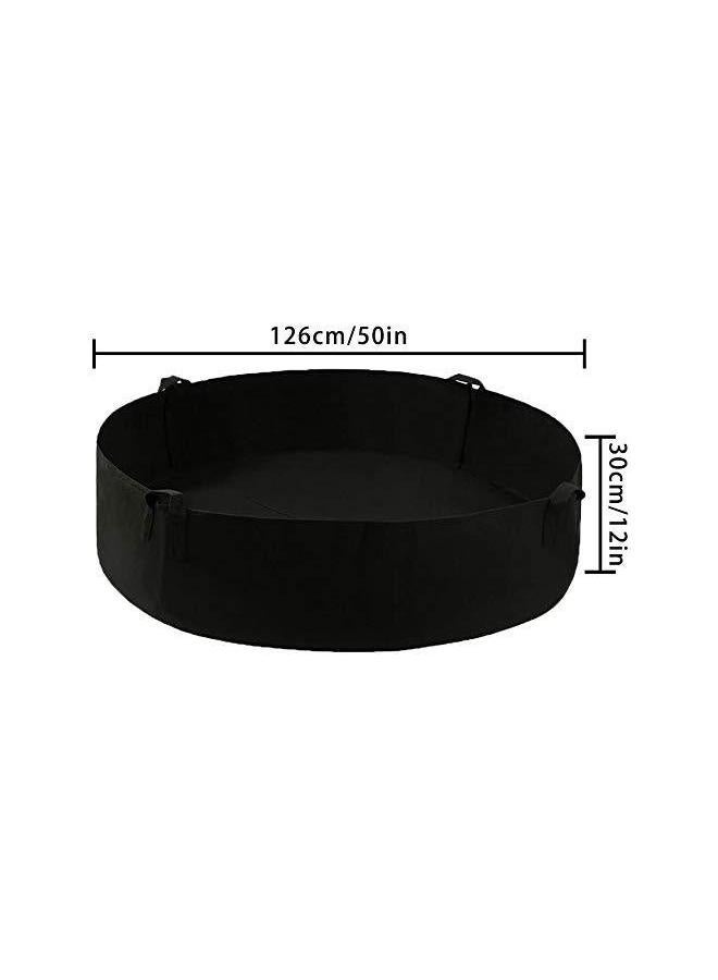 حقيبة زراعة مدورة مع مقبض، حقيبة زراعة لأسرة الحدائق، لزراعة البطاطس والطماطم (127 سم * 30 سم) - Image 5