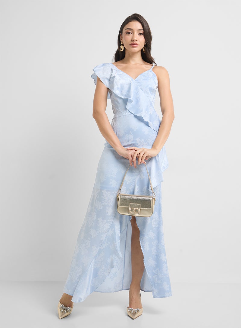 ELLA Floral Ruffle Maxi Dress  - Image 4
