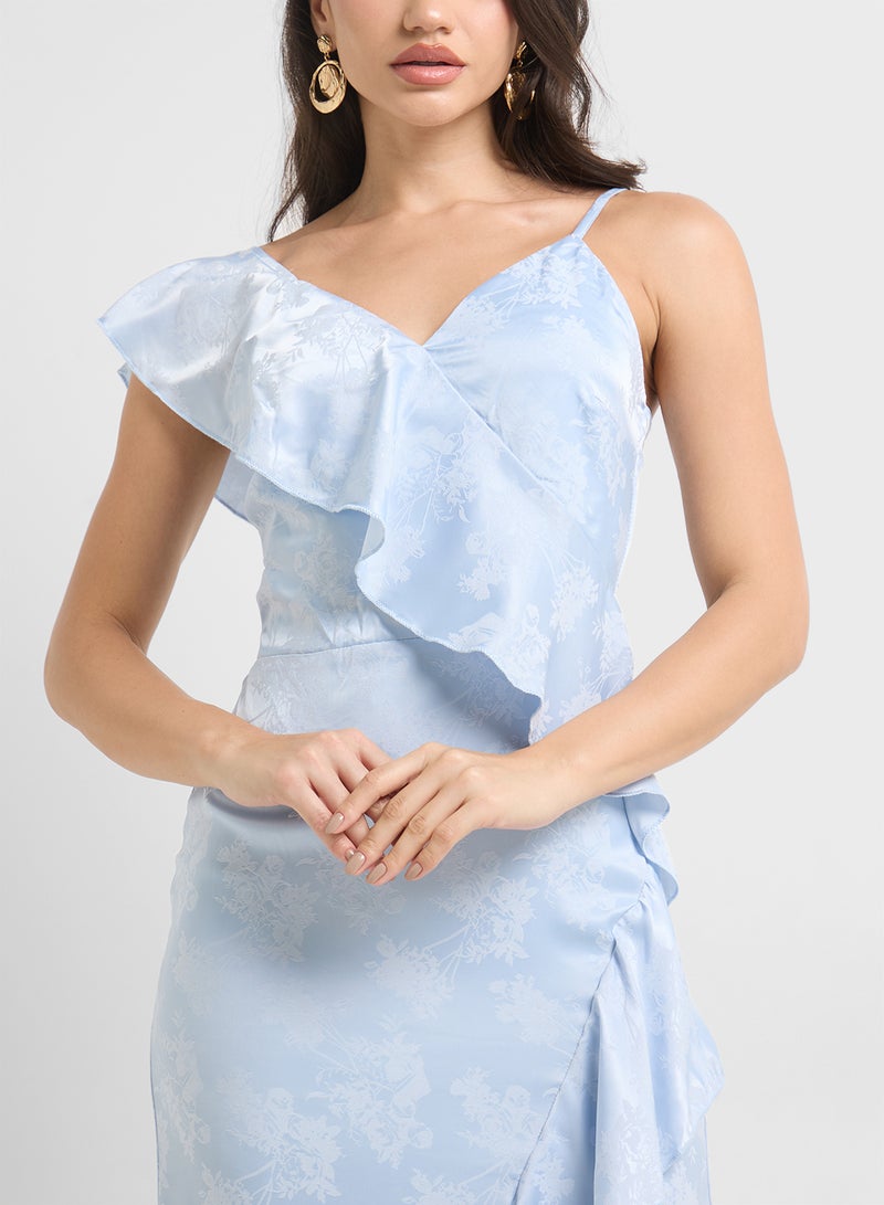 ELLA Floral Ruffle Maxi Dress  - Image 3