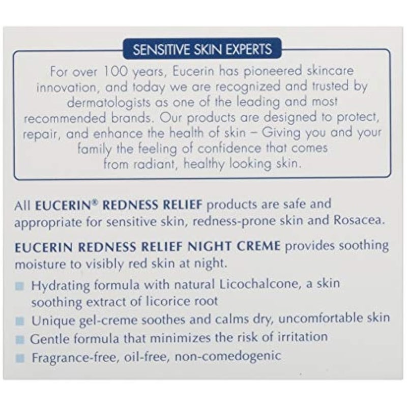 Eucerin Redness Relief Soothing Night Cr?me, 1.7 Ounce - Image 3
