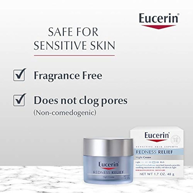 Eucerin Redness Relief Soothing Night Cr?me, 1.7 Ounce - Image 5