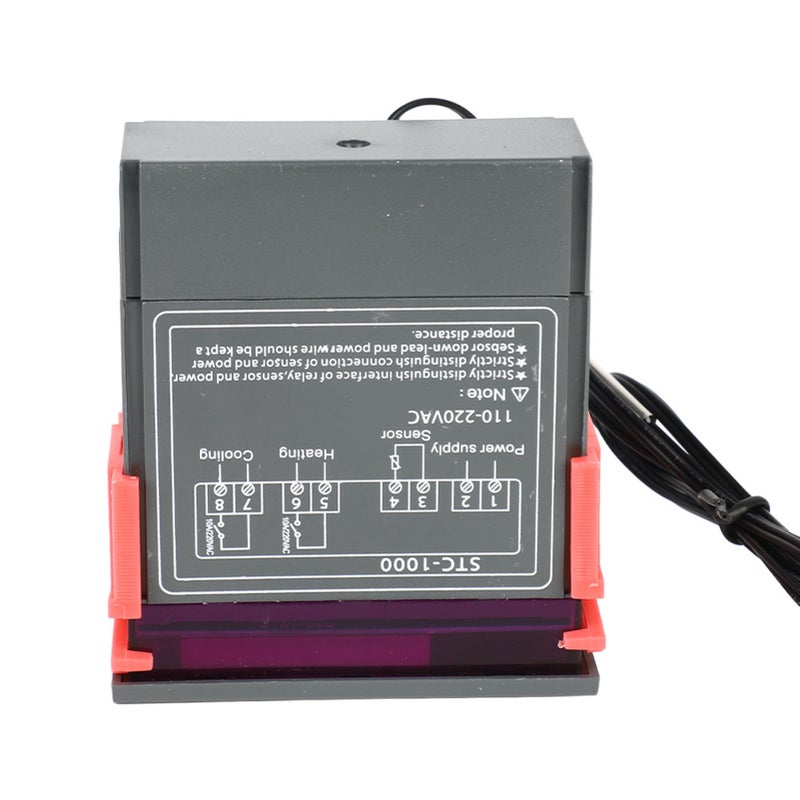 Digital Temperature Controller Dual Relay Output Thermostat with Negative Temperature Coefficient (110V - 220VAC) - Image 3