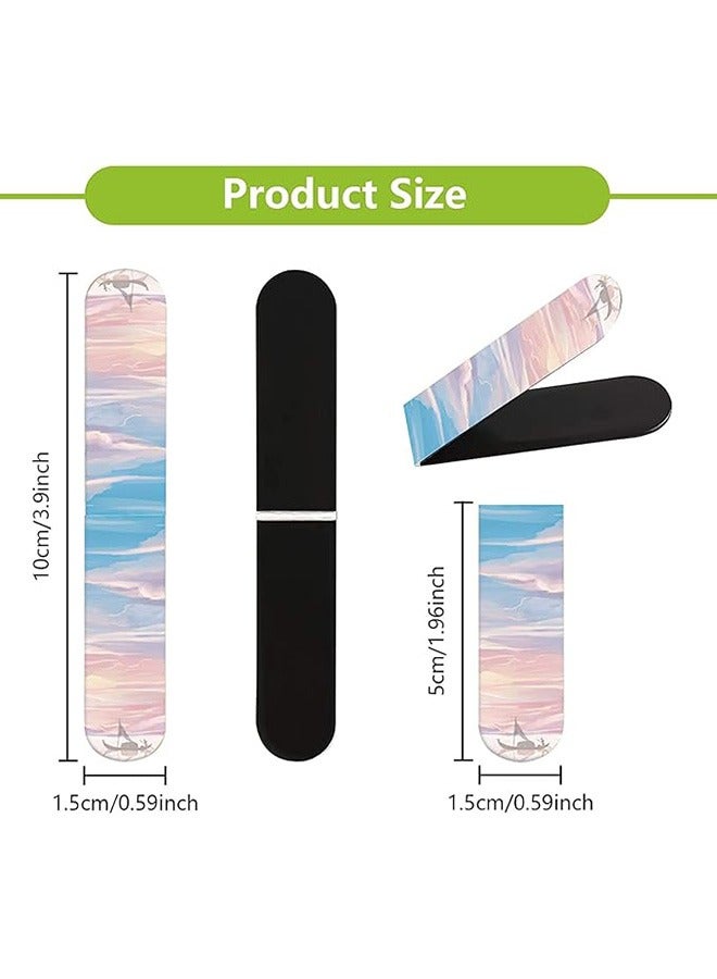 Magnetic Bookmarks, 8pcs Magnet Page Markers Landscape Pattern Assorted Page Clips Book Markers for Students Teachers Book Lovers Book Club Library - Image 2