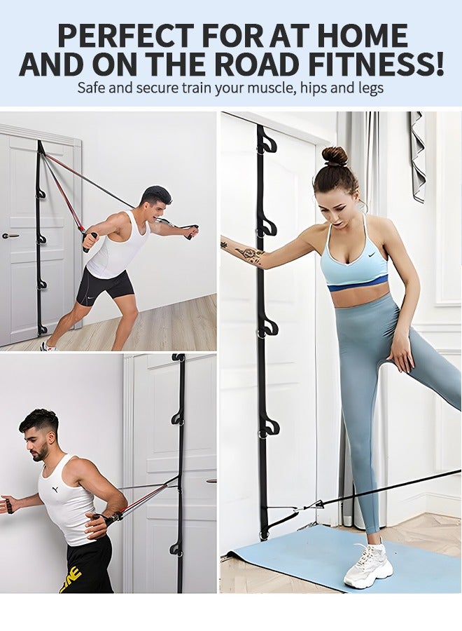 GROIC Door Anchor Strap with 2 Fitness  resistance Belts Tubes 50 Lbs for Resistance Bands Exercises, Multi Point Anchor Gym for Home Fitness, Portable Resistance Band Workout Equipment - Image 4