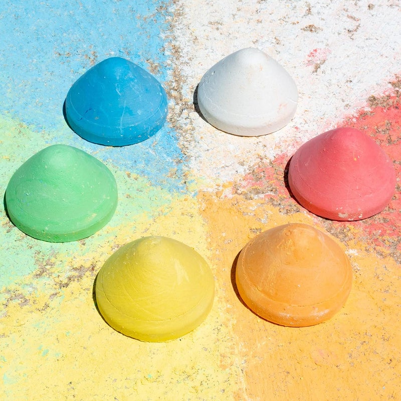 READY 2 LEARN Easy Grip Chalk Refills - 6 Colors - Ages 18m+ - Non-Toxic Toddler Sidewalk Chalk - Handles Sold Separately - Image 2