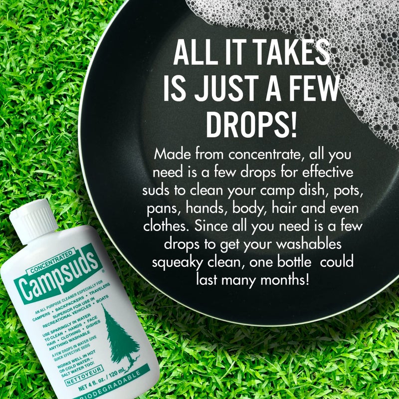 Concentrated Campsuds All Purpose Cleaner, 4-Ounce, Green - Image 3