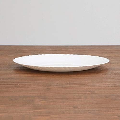 SkyKey Opal Glass larah Quarter Plate Set White 75 Inch Set of 6 Suitable for Every Occasion - Image 5