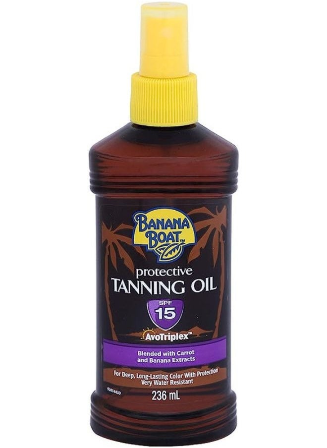 BANANA BOAT - زيت واقي من الشمس بتأثير تان SPF 15 - Image 1