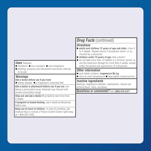 MAJOR Mintox Plus Tabs - Antacid Plus Anti-Gas Tablets - Helps Quickly Relieve Acid Indigestion, Heartburn, Sour Stomach, and Gas - Lemon Mint Flavored - 100 Count (1 Pack) - Image 5