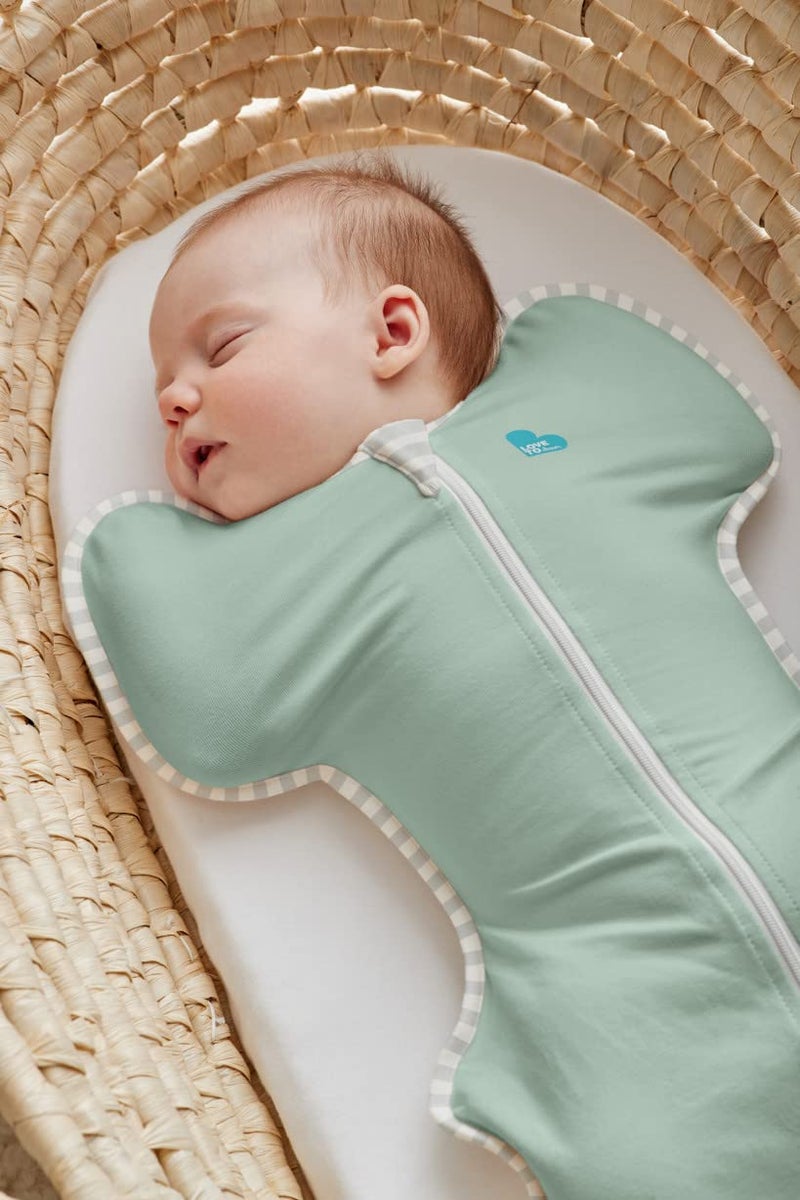 لاف تو دريم Love to Dream Swaddle, Baby Sleep Sack, Swaddle Up Self-Soothing Swaddles for Newborns, Get Longer Sleep, Snug Fit Helps Calm Startle Reflex, Lite 0.2 Tog Sleep Sack, 13-19 lbs, Olive - Image 3